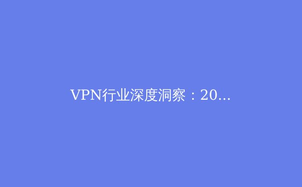 VPN行业深度洞察：2024年隐私保护、技术创新与法规演进全景解析 - 4