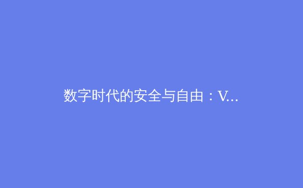 数字时代的安全与自由：VPN资讯深度解析与前瞻趋势 - 2