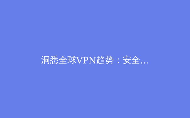 洞悉全球VPN趋势：安全、自由与法规的深度博弈 - 4